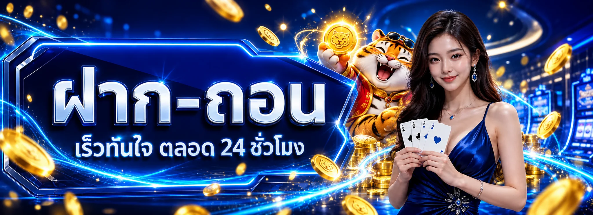 บริการฝากถอนออโต้ OKHA555 ตลอด 24 ชั่วโมง